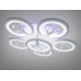 Стельова LED люстра біла 5+1 кільця 95 Вт RC Diasha 8135/5+1WHLED3colordimmer