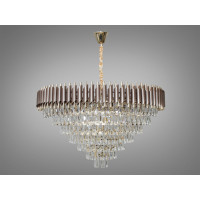 Хрустальная люстра в зал 18 ламп Diasha 9001-950CF+SGD
