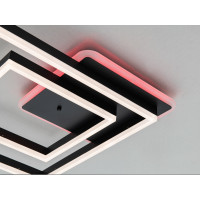 Стельова світлодіодна люстра з димером 75W Diasha 2550BKLED3colordimmer