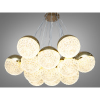 Сучасна світлодіодна люстра підвіс, 120 Вт, золото Diasha 2379G