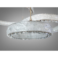 Підвісна LED люстра три кільця золото пульт 195Вт Diasha 662/800+600+400GD