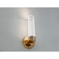 Гармонійне світлодіодне бра в спальню, колір золото, 8W Diasha Q2/1GD