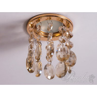 Светильник с подвесками цвета "шампань" Diasha 6042B GD-SP