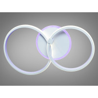 LED люстра потолочная с пультом и подсветкой Diasha 7016/2WH LED 3color dimmer
