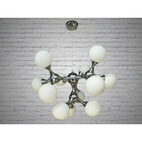 Люстра в стиле Loft молекула на 12 ламп Diasha 910-12HR Люстра в стиле Loft молекула на 12 ламп Diasha 910-12HR