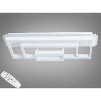 Стельова світлодіодна люстра з димером та лед підсвічуванням, 145W Diasha 7007WHLED3colordimmer Стельова світлодіодна люстра з димером та лед підсвічуванням, 145W Diasha 7007WHLED3colordimmer