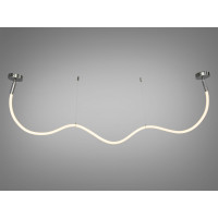 Оригінальна світлодіодна люстра підвіс Шланг, 22Вт, хром Diasha 9610-2000CH