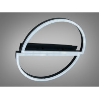 Стельова LED люстра 3 кільця 60Вт матовий хром Diasha 2545BKdimmer