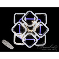 Люстры потолочные светодиодные с пультом  Diasha AS8060/4+4BHR LED 3color dimmer