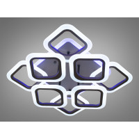 Люстра потолочная светодиодная с пультом и подвесткой Diasha AS8060/4+4LED3colordimmer