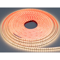 LED стрічка 24в, 120 шт/м, герметична, 8мм, теплий Diasha N24-2835-120-WW-65-8