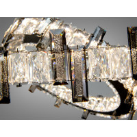 Підвісна люстра LED три кільця золото 125 Вт Diasha 7967/600+400CH