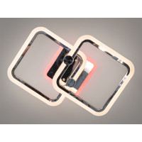 Стельова світлодіодна люстра з пультом, димером, 50W, хром Diasha A8208/2HRLED3colordimmer