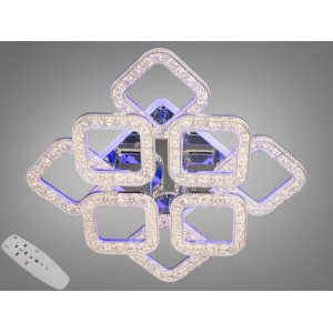 Потолочная светодиодная люстра с пультом 90W Diasha S2205/4+4HRLED3colordimmer
