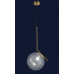 Светильник люстра подвесная в стиле лофт шар Levistella 9163816-1 BRZ+CL