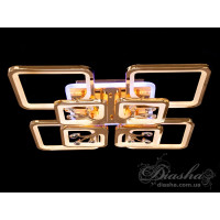 Люстры потолочные светодиодные с пультом управления Diasha 8157/4+4G LED 3color dimmer