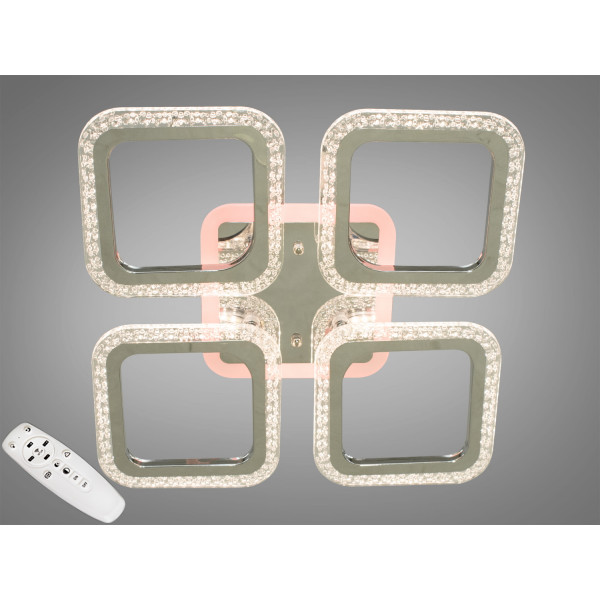 Стельова світлодіодна люстра з димером 55W Diasha AS8170/4HRLED3colordimmer