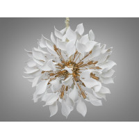 Люстра в зал 18 ламп, золото Diasha 7172-32+8PGD