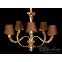 Абажурная люстра в современном стиле Diasha 19041/6FG Абажурная люстра в современном стиле Diasha 19041/6FG