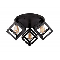 Люстры потолочные в стиле лофт Levistella 756XPR160F-3 BK (400)