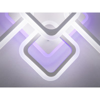 Стельова світлодіодна люстра Серія 8160 біла 80W з пультом Diasha A8160/2+3WHLED3colordimmer