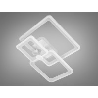 Стельова світлодіодна люстра з пультом, димером, підсвіткою, 70W, біла Diasha 8208/3WHLED3colordimmer