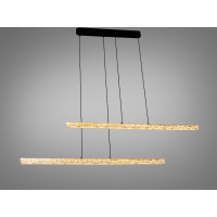 Підвісна LED люстра Diasha чорна 58 Вт 10 м² Diasha 1104/2-1000BK