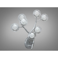 Настінний світильник бра Diasha Світлячок хром сатин 7 ламп Diasha B887-7BSL