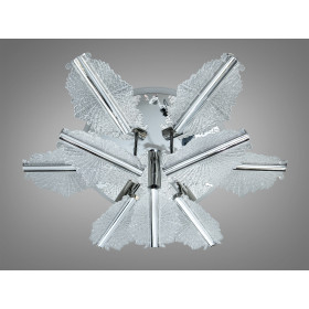 LED люстра хром пульт димер 95 Вт 9 елементів Diasha S25106/6+3HRLED3colordimmer