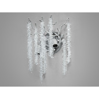 Світильник сателіт до кришталевих люстр "Гліцинія", 2 лампи, хром Diasha 609-BCH