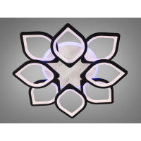 Світлодіодна люстра смарт світильник з пультом, 130W, чорна Diasha S8073/4+4BKLED3colordimmer