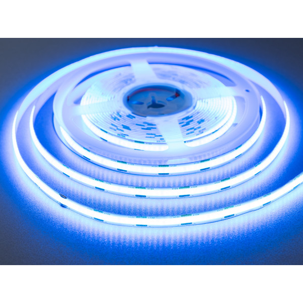 COB LED стрічка 12В, 320 діодів на метр, 8мм, блакитний Diasha P12-COB-320-BLUE-20-8
