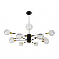Люстра молекула в стиле лофт Levistella 7526078-12 BK Люстра молекула в стиле лофт Levistella 7526078-12 BK