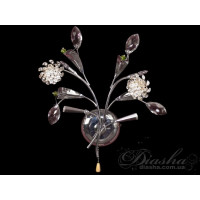 Оригінальне галогенове бра "Квіткові мотиви" Diasha 9466/2HRP