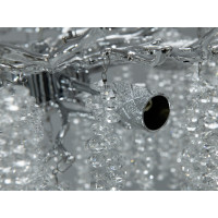 Чарівна підвісна кришталева люстра "Гліцинія", 6 ламп, хром Diasha 609-460CH