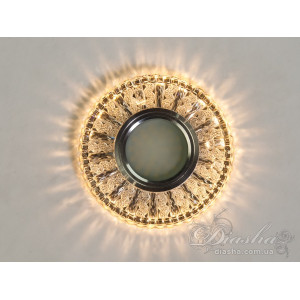 Неймовірно красивий, точковий світильник із вбудованим світлодіодним підсвічуванням Diasha 7809WH