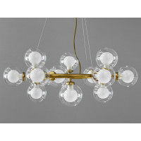 Підвісна люстра в стилі лофт -  Бульбашки, 15 ламп, бронза Diasha LQ7061/15BR