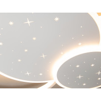 Унікальна стельова світлодіодна люстра з пультом, 115Вт, біла Diasha 2448WHdimmer