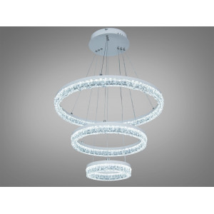 LED люстра Diasha  біла 105Вт 3 кільця Diasha MD78200/600+400+200WH