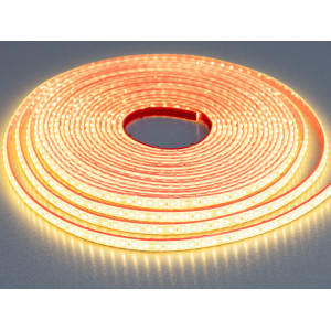 Світлодіодна стрічка 24в, 120 шт/м, герметична, 8мм, теплий Diasha N24-2835-120-WW-68-8