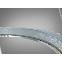 Підвісна LED люстра хром 185Вт 3 кільця з пультом Diasha 66081/600+400CH