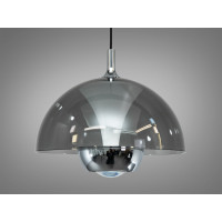 LED підвіс Diasha чорний хром димчасте скло 7 Вт Diasha QY-H1205CH+GY