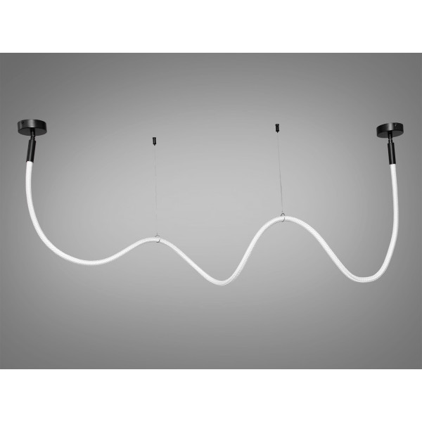 Сучасна світлодіодна люстра підвіс Шланг, 28 Вт, черная люстра Diasha 9610-2500BK Сучасна світлодіодна люстра підвіс Шланг, 28 Вт, черная люстра Diasha 9610-2500BK