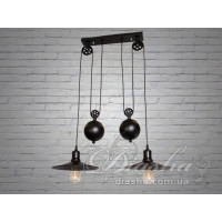 Люстры декоративные на две лампы Diasha 9016-2BK