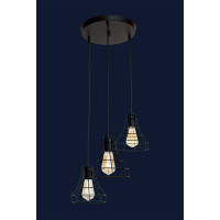 Люстры подвесные в стиле лофт Levistella 7528876F-3 BK (300) 