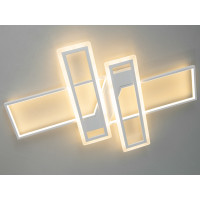 Плоска світлодіодна стельова люстра з пультом, 90W, біла Diasha 5601/SWH