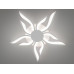 Стельова led люстра кільця з пультом, диммером, підсвіткою, 40W, біла Diasha 2482/5+5WHLED3colordimmer