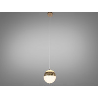 Підвісний світильник 686-1G золото сферичний блискуча вставка Diasha 686/1FG
