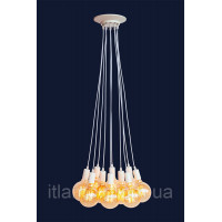 Люстра потолочная на 9 ламп Levistella 7527120-9 BK