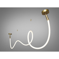 Стильна підвісна лед люстра Шланг, 28W, бронза Diasha 9610-2500GAB